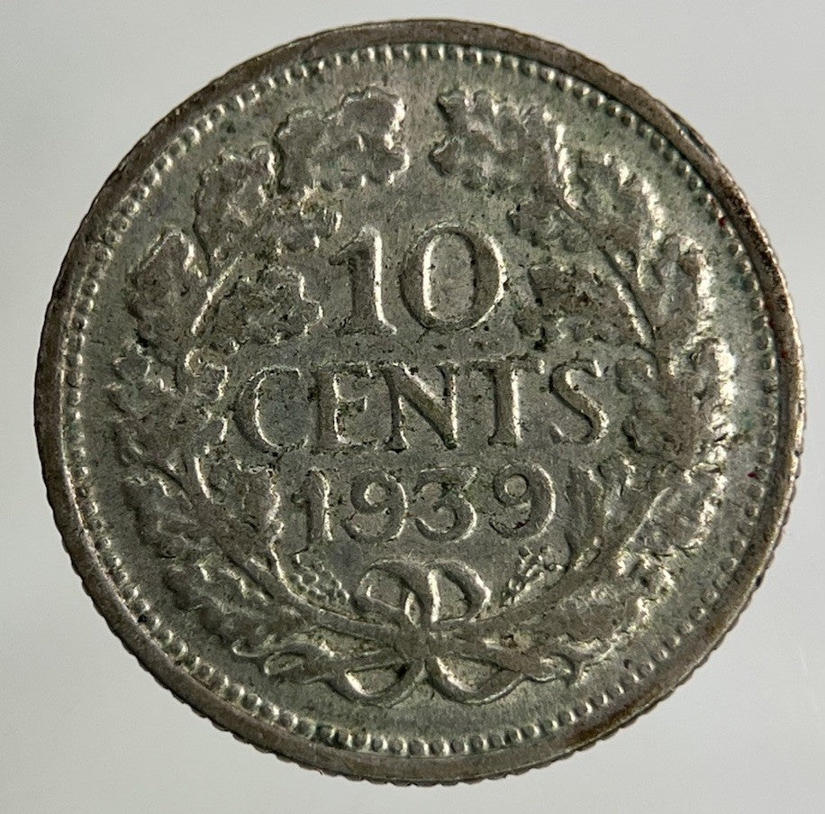1939 Netherlands 10 Cents Silver Coin | Collectable Grade