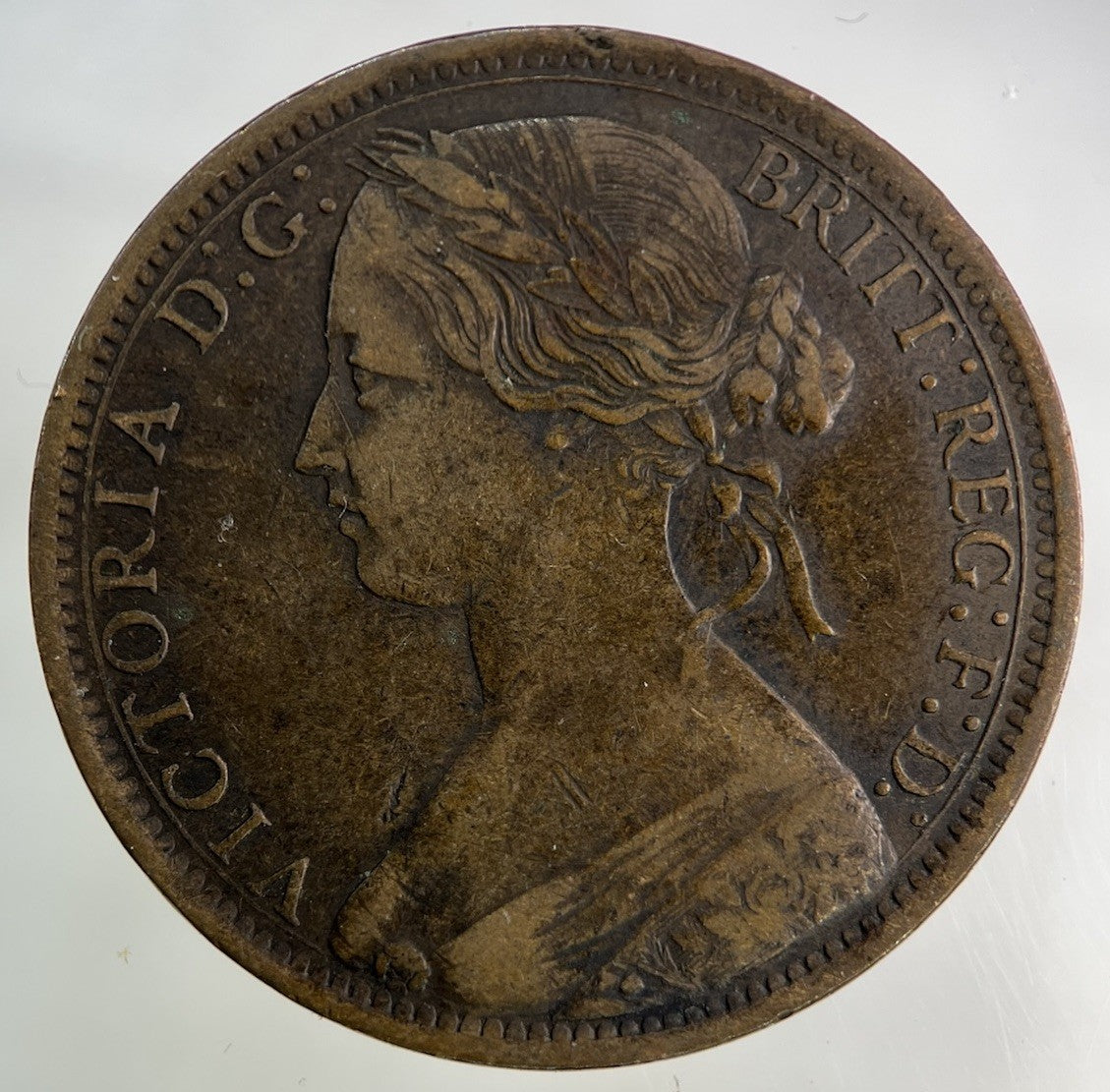 1865 Victoria One Penny Coin | Fine Collectable Grade