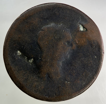 British George III 3rd Half-Penny Coin | Worn Grade