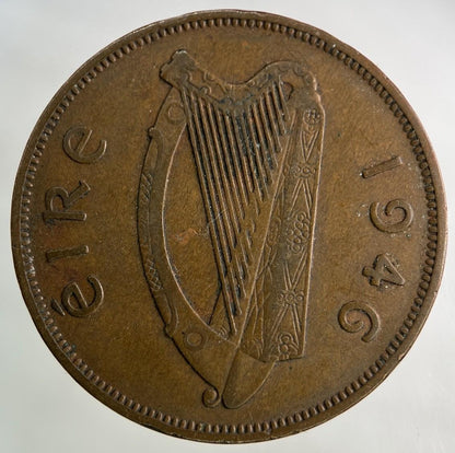 1946 Irish One Penny Coin | Fine Collectable Grade