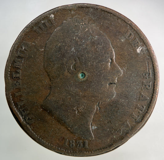 1831 William IV One Penny Coin | Fair Grade