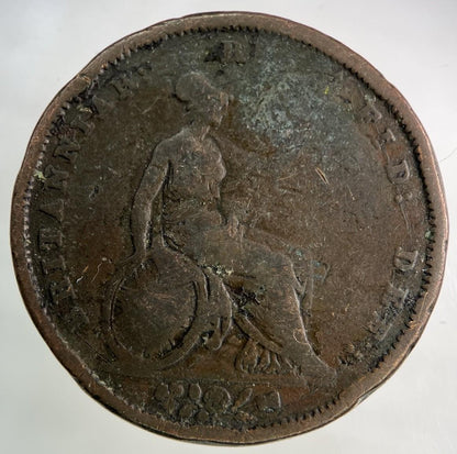 1831 William IV One Penny Coin | Fair Grade