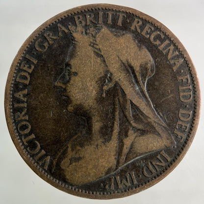 1900 Victoria One Penny Coin | Collectable Grade