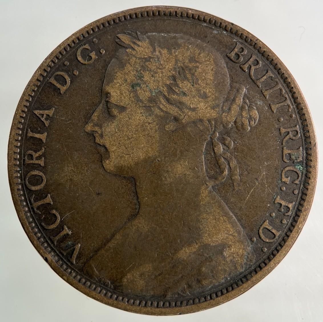 1886 Victoria One Penny Coin | Collectable Grade