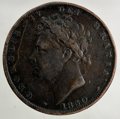 1830 George IV Farthing Coin | Collectable Grade