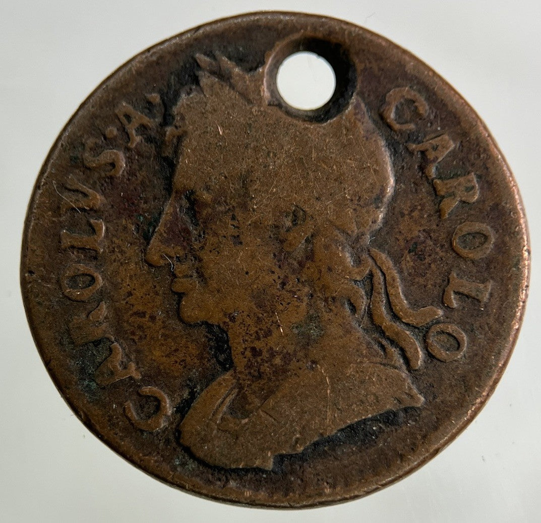 1675 Charles II 2nd Farthing Coin | Collectable Grade