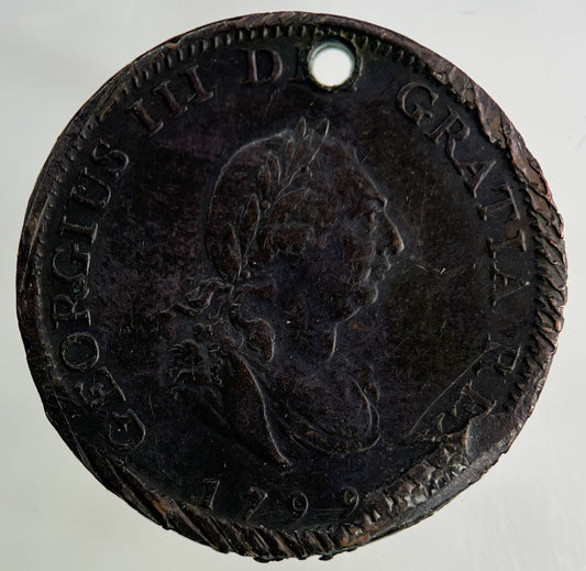 1799 George III 3rd Farthing Coin | Collectable Grade