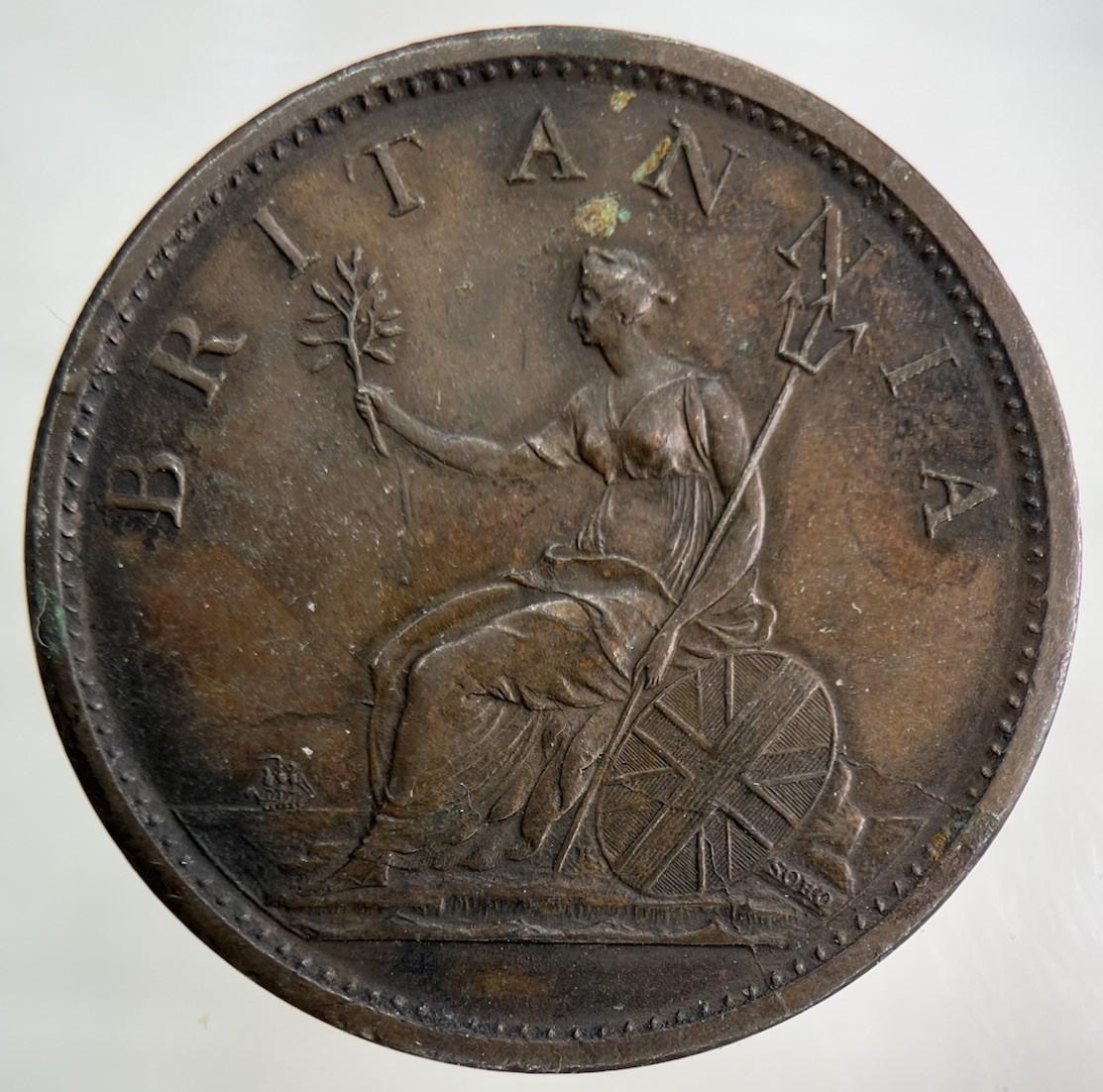 1806 George III 3rd One Penny Coin | Very Fine Grade