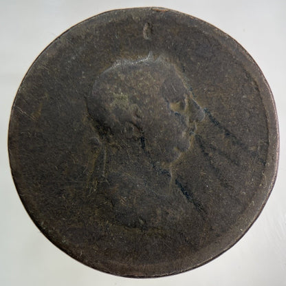 British George III 3rd One Penny Coin | Worn Grade