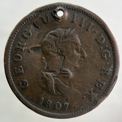 1807 George III 3rd Half-Penny Coin | Collectable Grade
