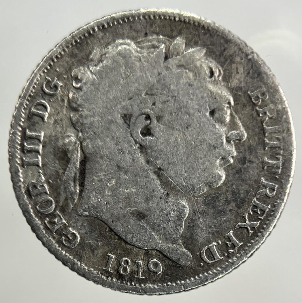 1819 George III 3rd Sixpence Silver Coin | Collectable Grade