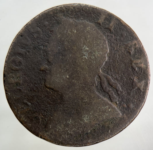 1754 George II 2nd Half-Penny Coin | Collectable Grade