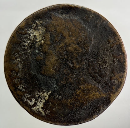 British George II 2nd Half-Penny Coin | Fair Grade