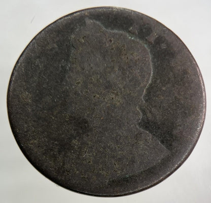 1735 George II 2nd Half-Penny Coin | Fair Grade