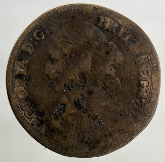 1874 Victoria Farthing Coin | Worn Grade