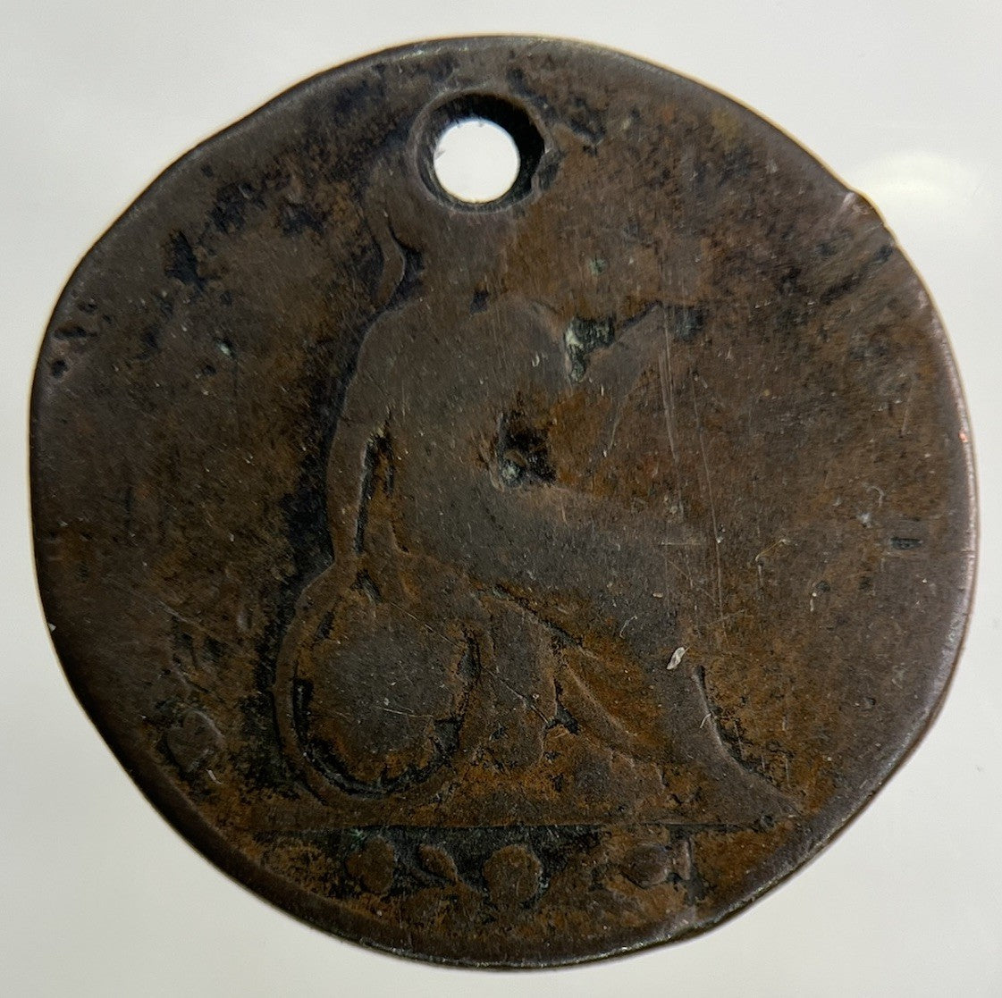 British Victoria Farthing Coin | Worn Grade