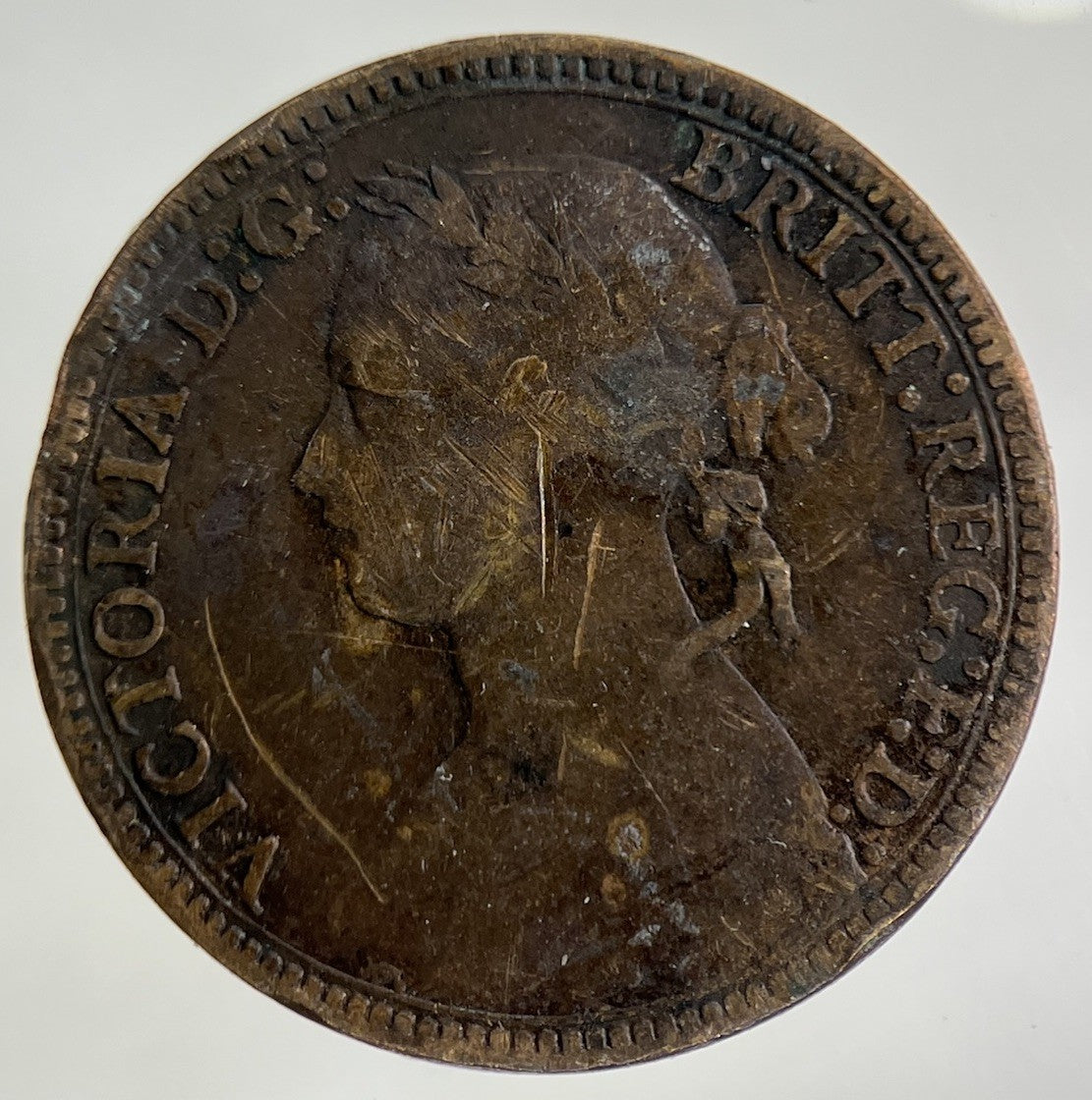 1878 Victoria Farthing Coin | Fair Grade