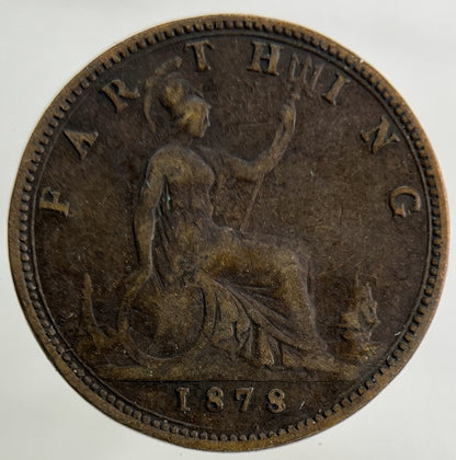1878 Victoria Farthing Coin | Collectable Grade