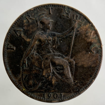 1901 Victoria Farthing Coin | Collectable Grade