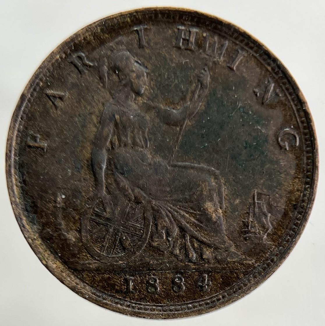 1884 Victoria Farthing Coin | Fine Collectable Grade