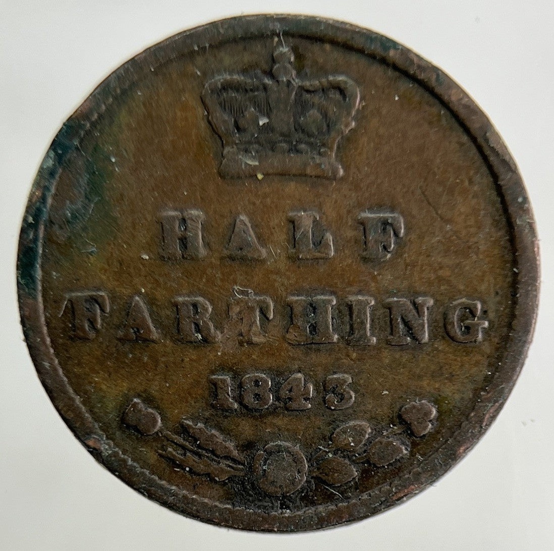 1843 Victoria Half Farthing Coin | Collectable Grade