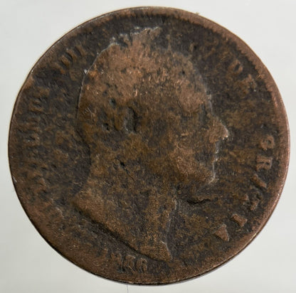 1836 William IV Farthing Coin | Fair Grade