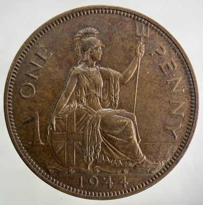 1944 George VI One Penny Coin | Very High Grade
