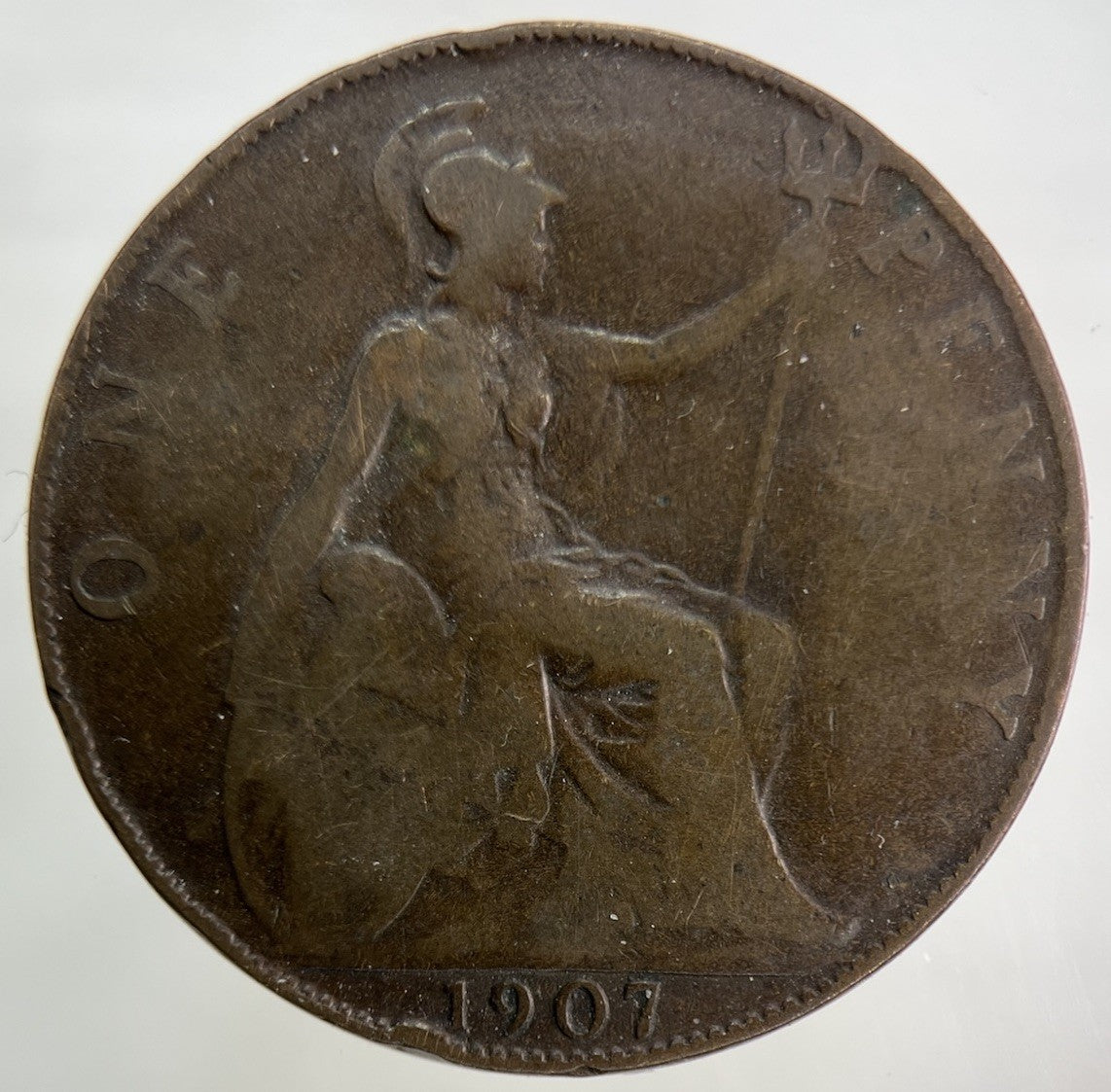 1907 Edward VII One Penny Coin | Fair Grade