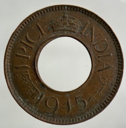 1945 India 1 Pice Coin | Fine Collectable Grade