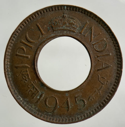 1945 India 1 Pice Coin | Fine Collectable Grade