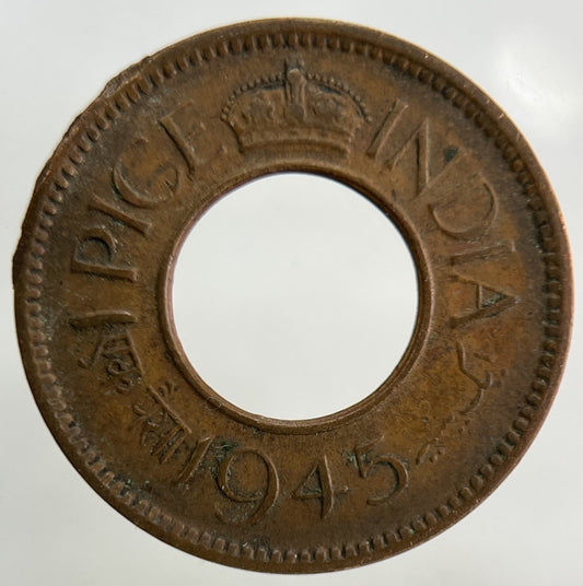 1945 India 1 Pice Coin | Fine Collectable Grade
