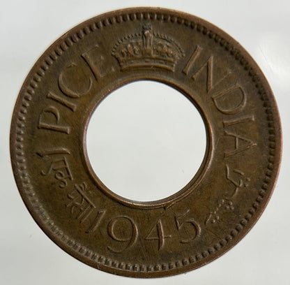 1945 India 1 Pice Coin | Fine Collectable Grade