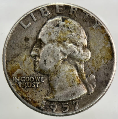 1957 US USA Quarter Dollar Silver Coin | Fine Collectable Grade