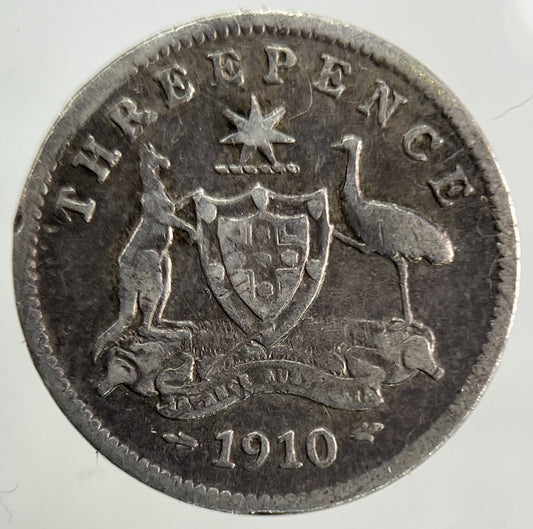 1910 Australia Threepence Silver Coin | Collectable Grade