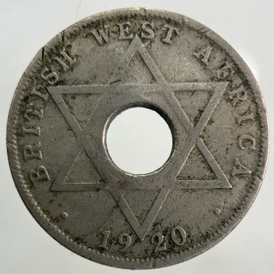 1920 West Africa Half-Penny Coin | Fair Grade