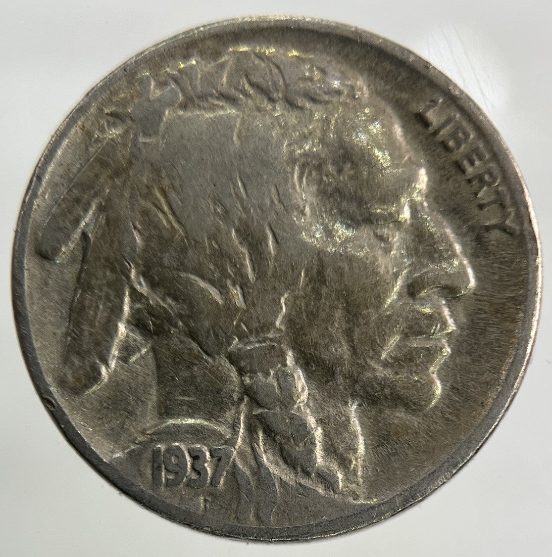 1937 US USA Buffalo Nickel 5 Cents Coin | Fine Collectable Grade
