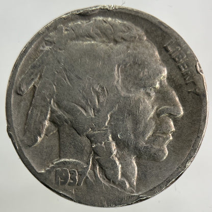 1937 US USA Buffalo Nickel 5 Cents Coin | Collectable Grade