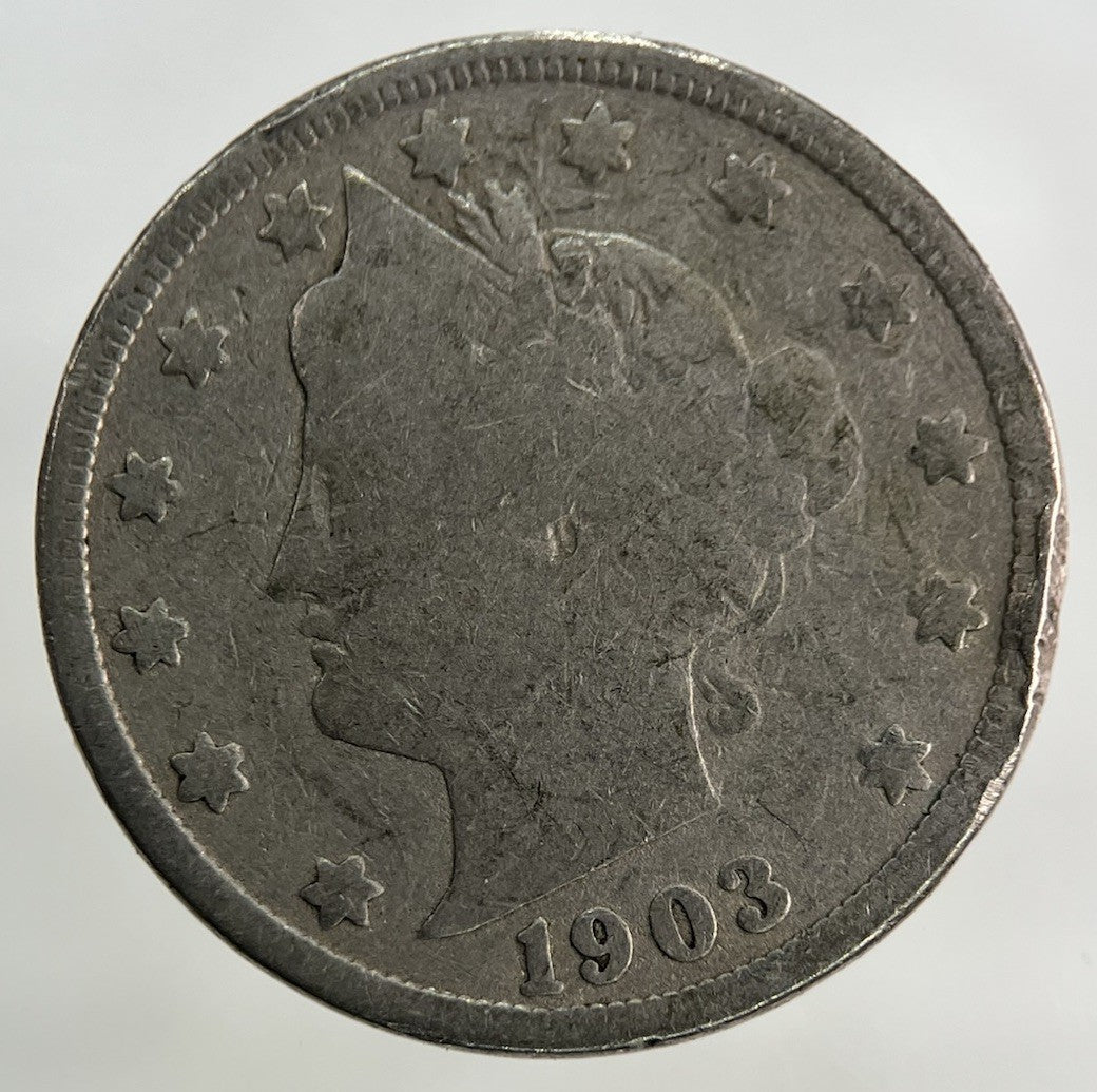 1903 US USA Nickel 5 Cents Coin | Fair Grade