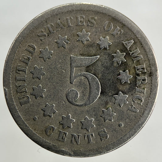 1867 US USA Shield Nickel 5 Cents Coin | Collectable Grade
