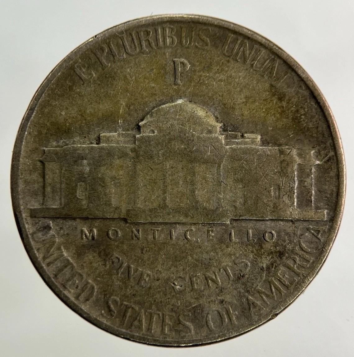 1944 US USA Silver War Nickel 5 Cents Coin | Collectable Grade