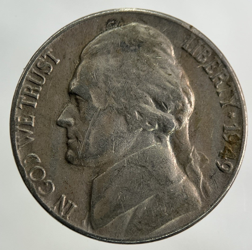 1949 US USA Jefferson Nickel 5 Cents Coin | Collectable Grade