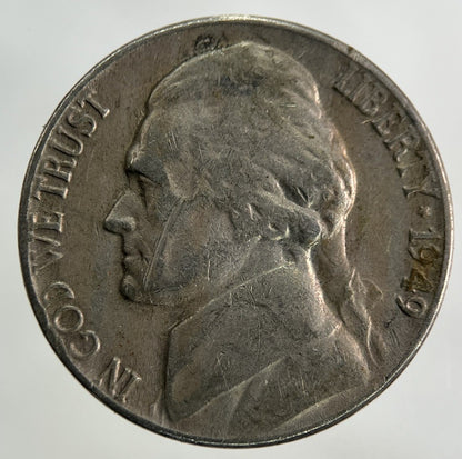 1949 US USA Jefferson Nickel 5 Cents Coin | Collectable Grade