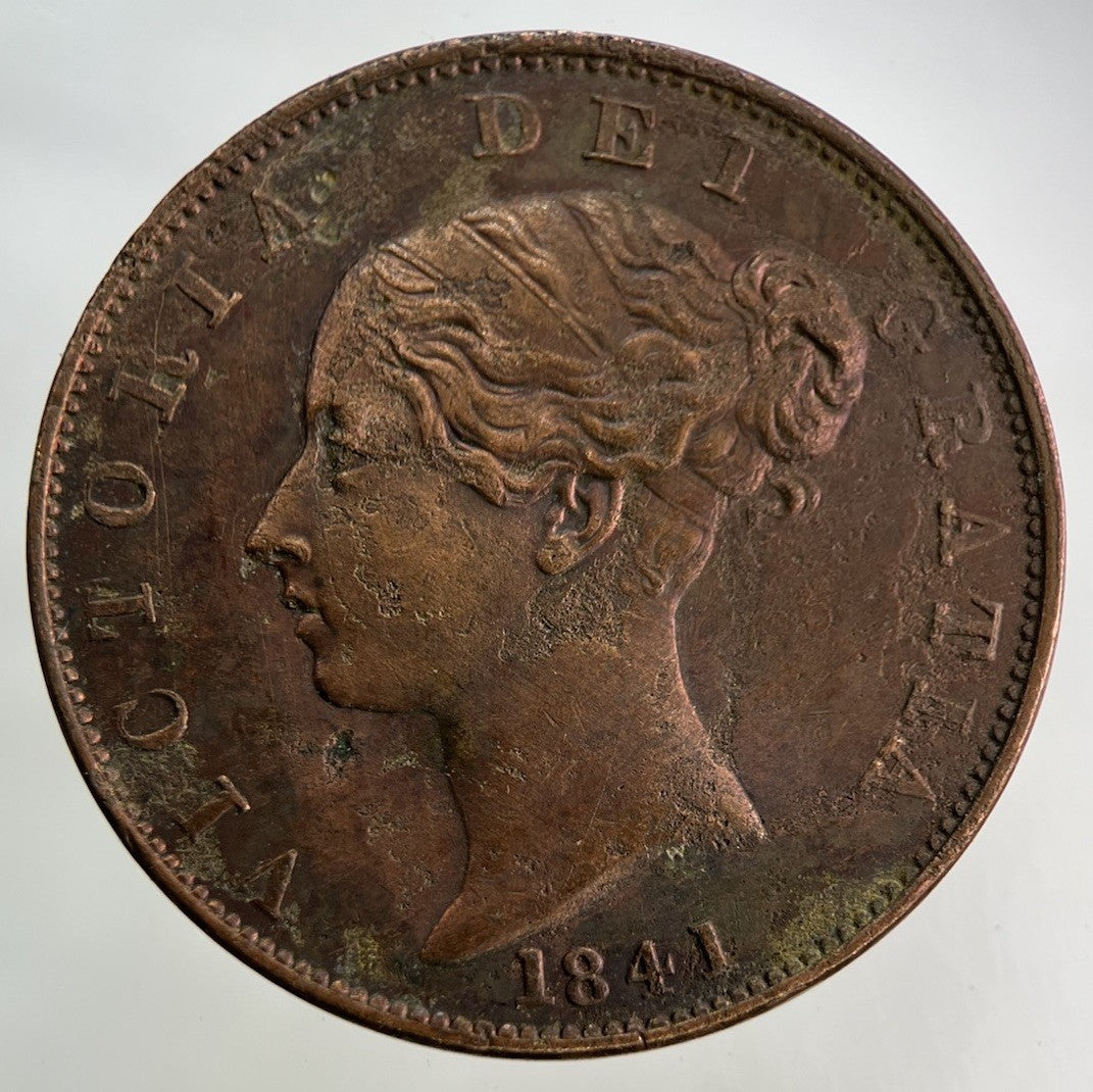 1841 Victoria Half-Penny Coin | Very High Grade