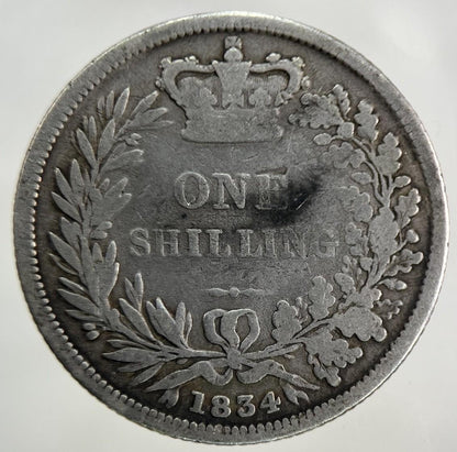 1834 William IV Shilling Silver Coin | Collectable Grade