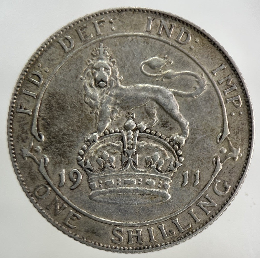 1911 George V Shilling Silver Coin | Very High Grade