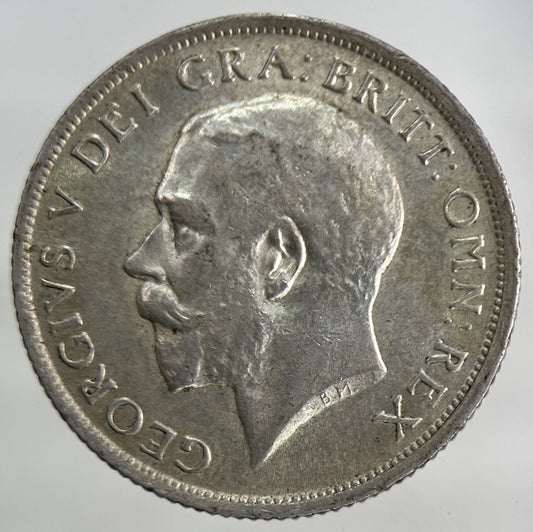 1914 George V Shilling Silver Coin | Very High Grade
