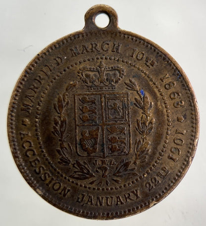 1901 Edward VII Accession Medal Coin | Fine Collectable Grade