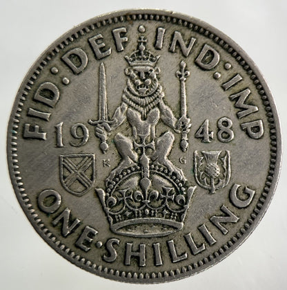 1948 George VI Shilling Coin | Fine Collectable Grade