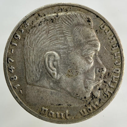 1939 German Nazi 2 Mark Silver Coin | Very High Grade