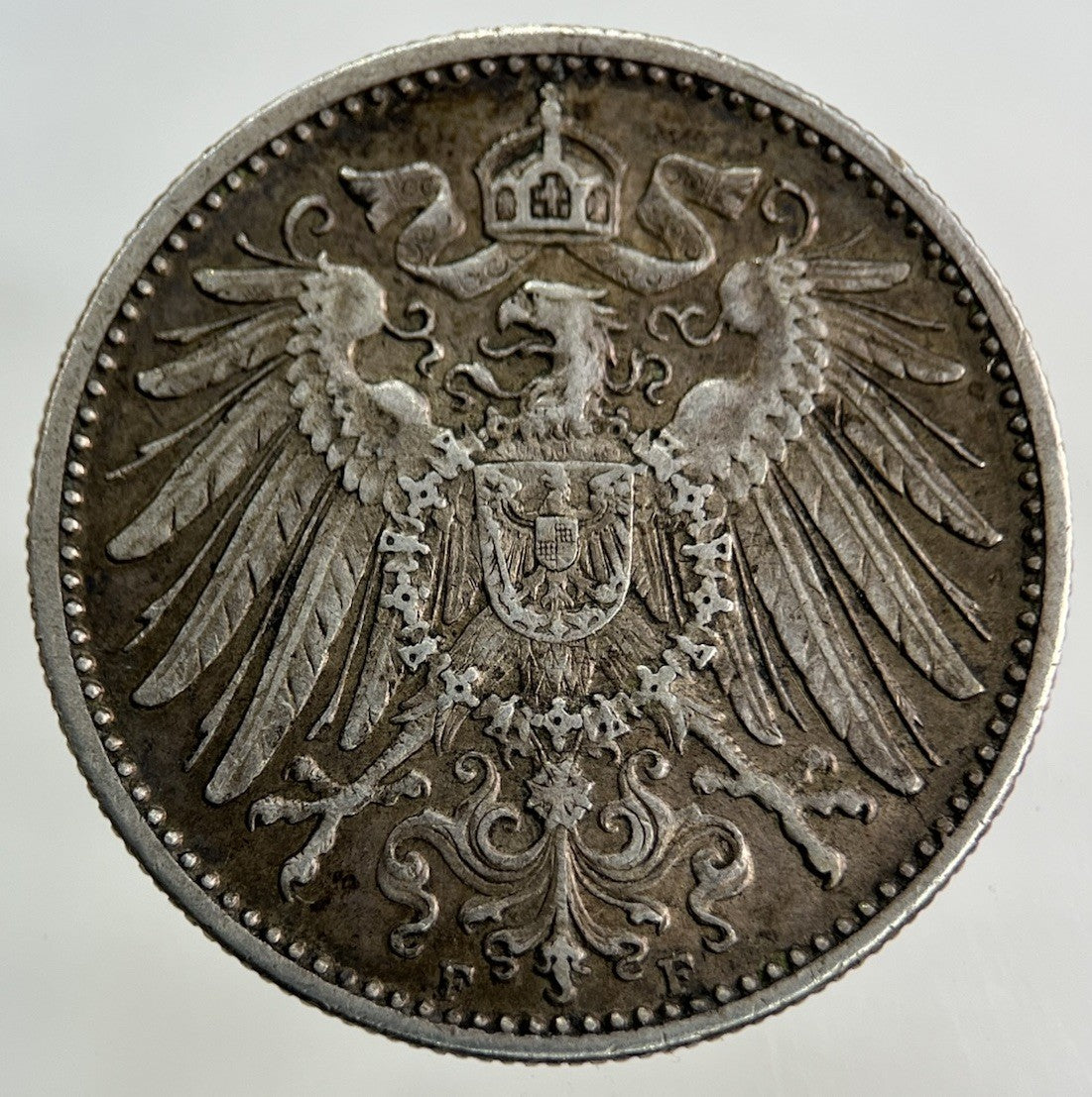 1910 German 1 Mark Silver Coin | Very High Grade